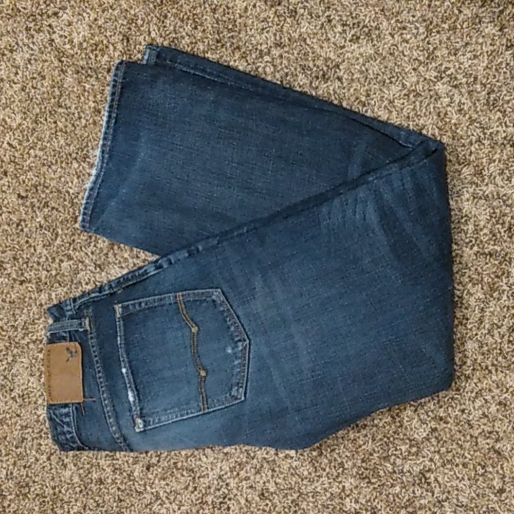 American Eagle Bootcut jeans, Distressing